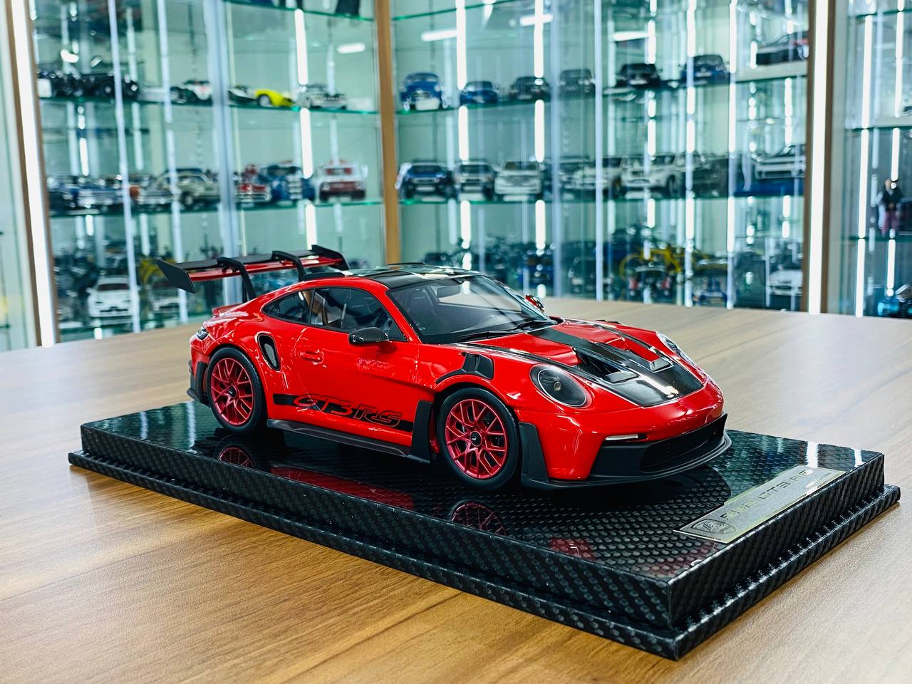 1/18 Resin Model - AI Model Porsche 911 GT3 RS Weissach Package in Red (Limited to 46 Units)