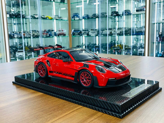 1/18 Resin Model - AI Model Porsche 911 GT3 RS Weissach Package in Red (Limited to 46 Units)