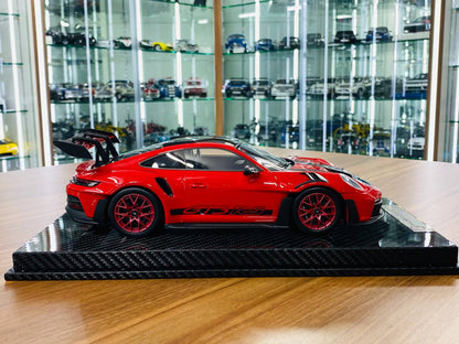 1/18 Resin Model - AI Model Porsche 911 GT3 RS Weissach Package in Red (Limited to 46 Units)