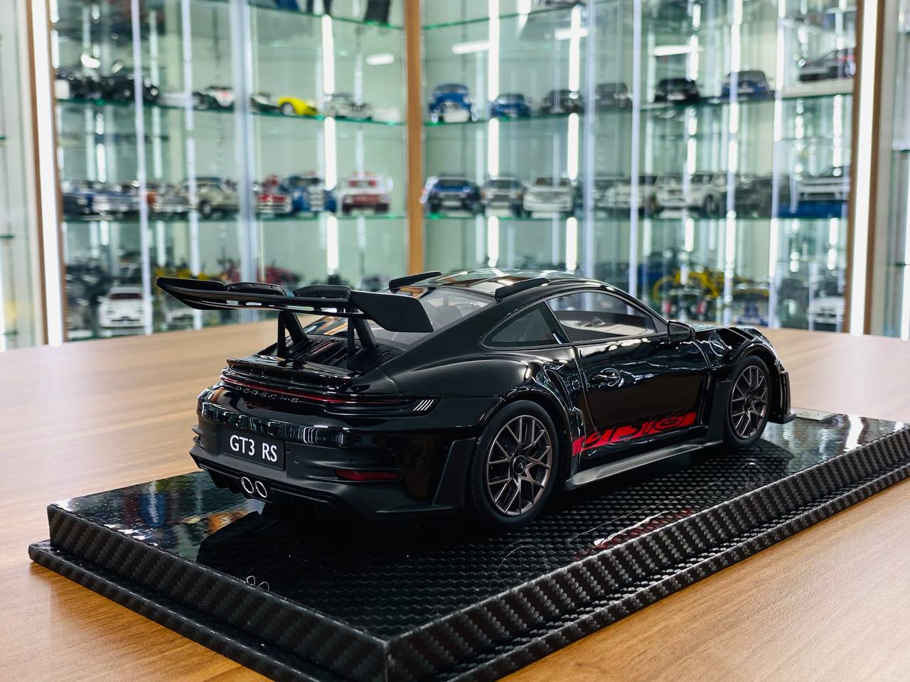 1/18 Resin Model - AI Model Porsche 911 GT3 RS Weissach Package in Black (Limited to 46 Units)