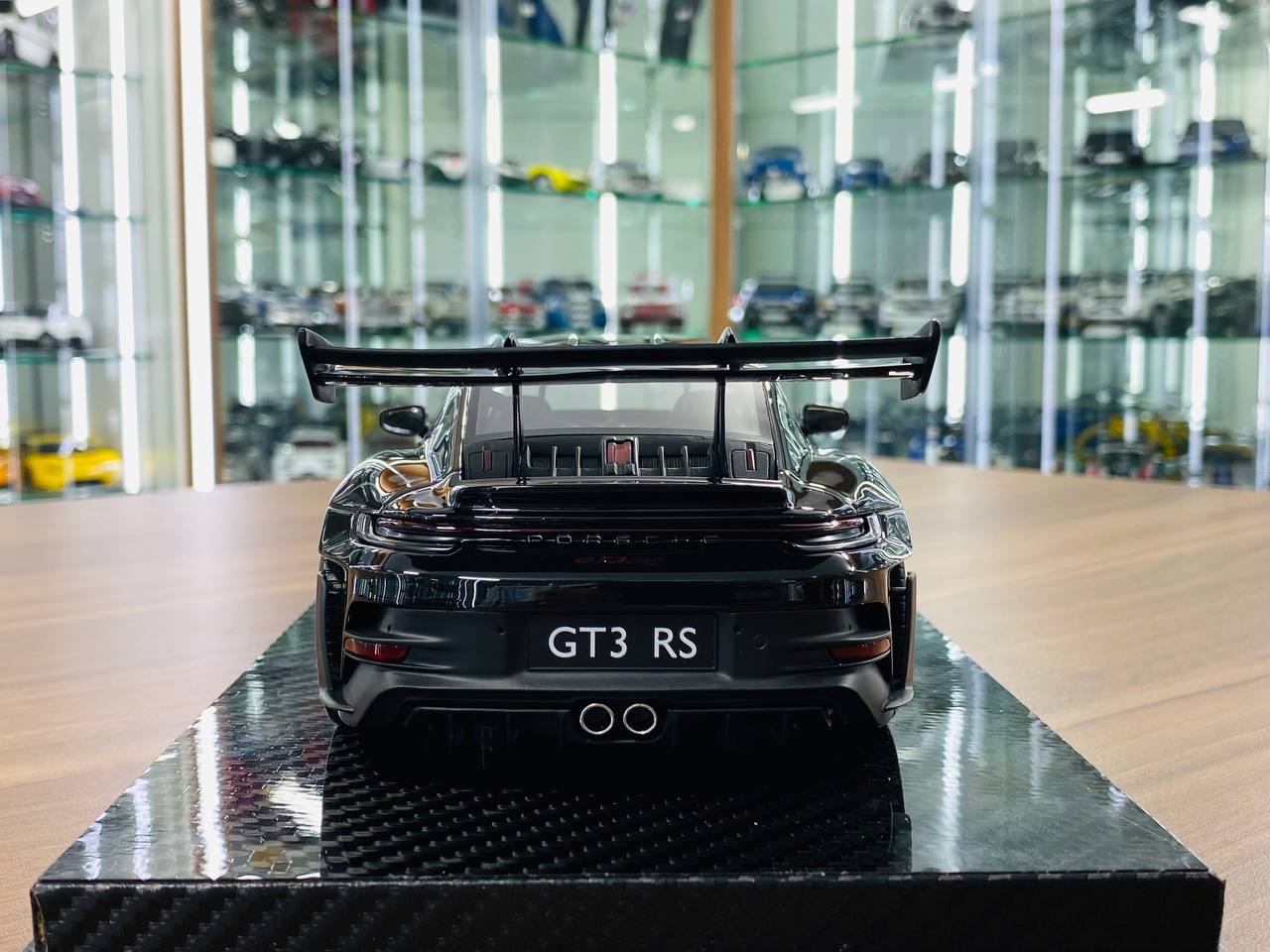 1/18 Resin Model - AI Model Porsche 911 GT3 RS Weissach Package in Black (Limited to 46 Units)