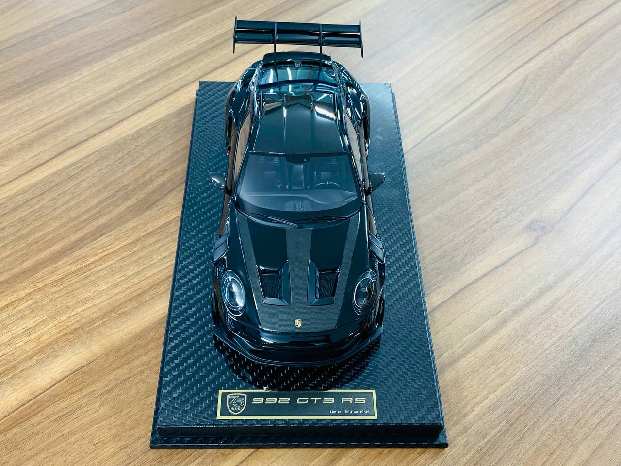 1/18 Resin Model - AI Model Porsche 911 GT3 RS Weissach Package in Black (Limited to 46 Units)