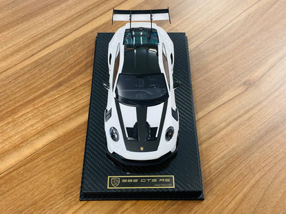 1/18 Resin - AI Model Porsche 911 GT3 RS Weissach Package in White (Limited to 46 Units)