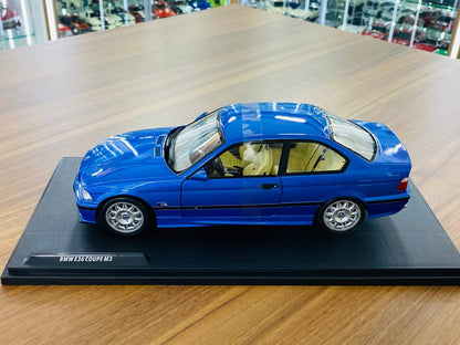 1/18 Diecast Solido BMW M3 E36 Coupe 1990 Blue (Doors Opening)