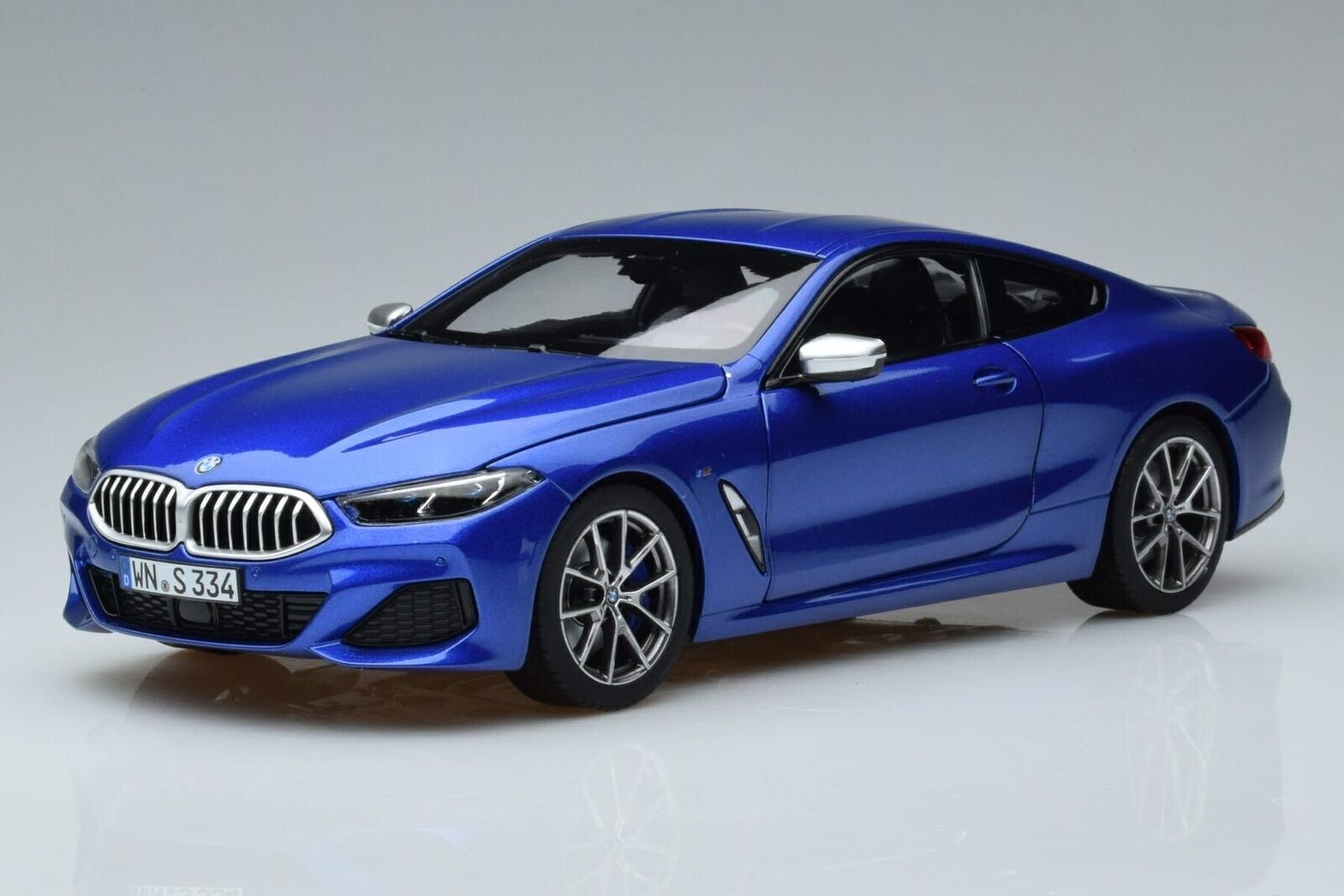 1/18 Diecast BMW M 850I Blue Norev Scale Model Car