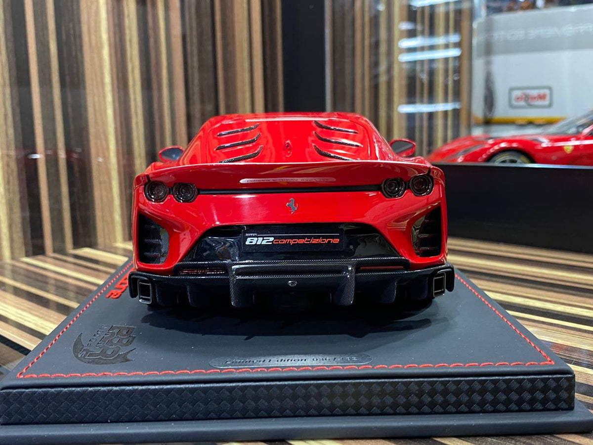 1/18 Diecast Ferrari 812 Competizione 2021 Rosso Corsa 322Scale Model Car