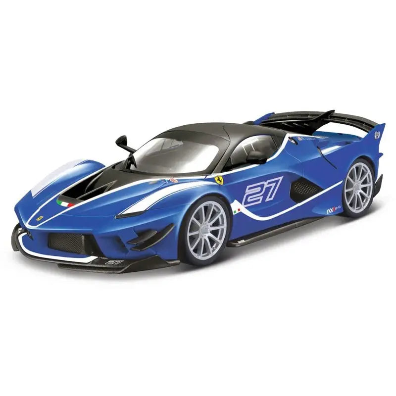 1/18 Diecast Ferrari FXX K EVO #27 Blue Bburago Scale Model Car|Sold in Dturman.com Dubai UAE.