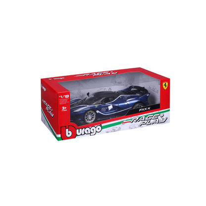 1/18 Diecast Ferrari FXX K EVO #27 Blue Bburago Scale Model Car|Sold in Dturman.com Dubai UAE.