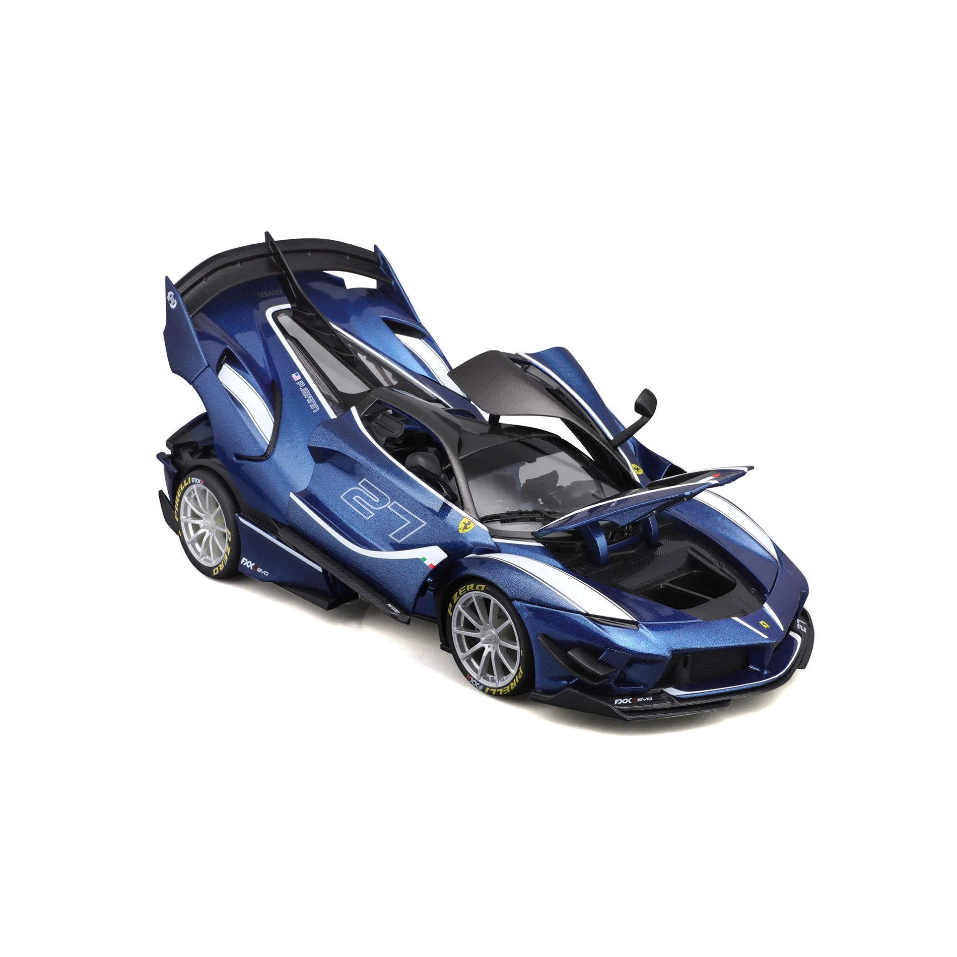 1/18 Diecast Ferrari FXX K EVO #27 Blue Bburago Scale Model Car|Sold in Dturman.com Dubai UAE.