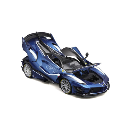 1/18 Diecast Ferrari FXX K EVO #27 Blue Bburago Scale Model Car|Sold in Dturman.com Dubai UAE.