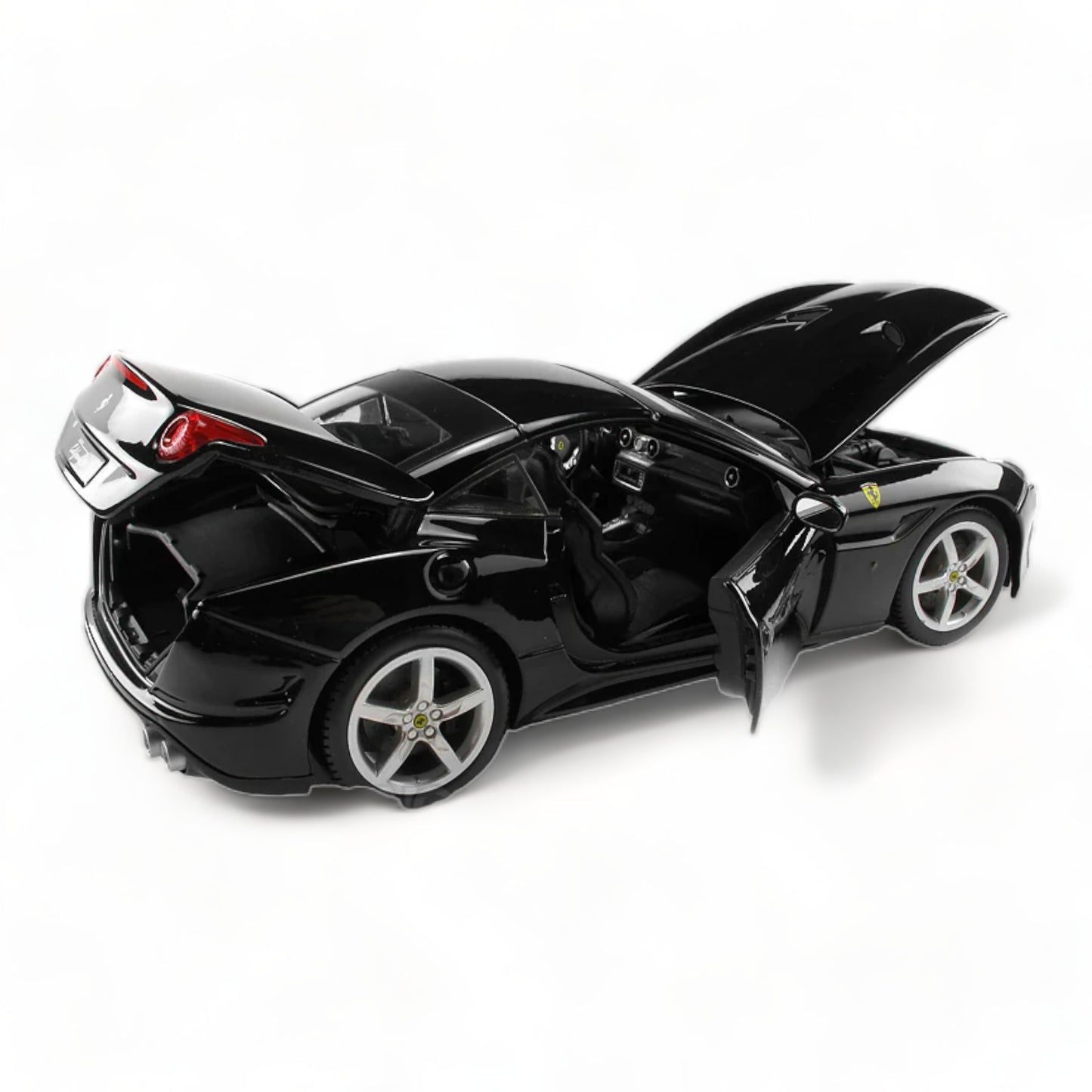 1/18 Diecast Ferrari California T Closed Top Black Bburago Scale Model Car