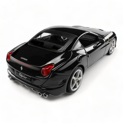 1/18 Diecast Ferrari California T Closed Top Black Bburago Scale Model Car