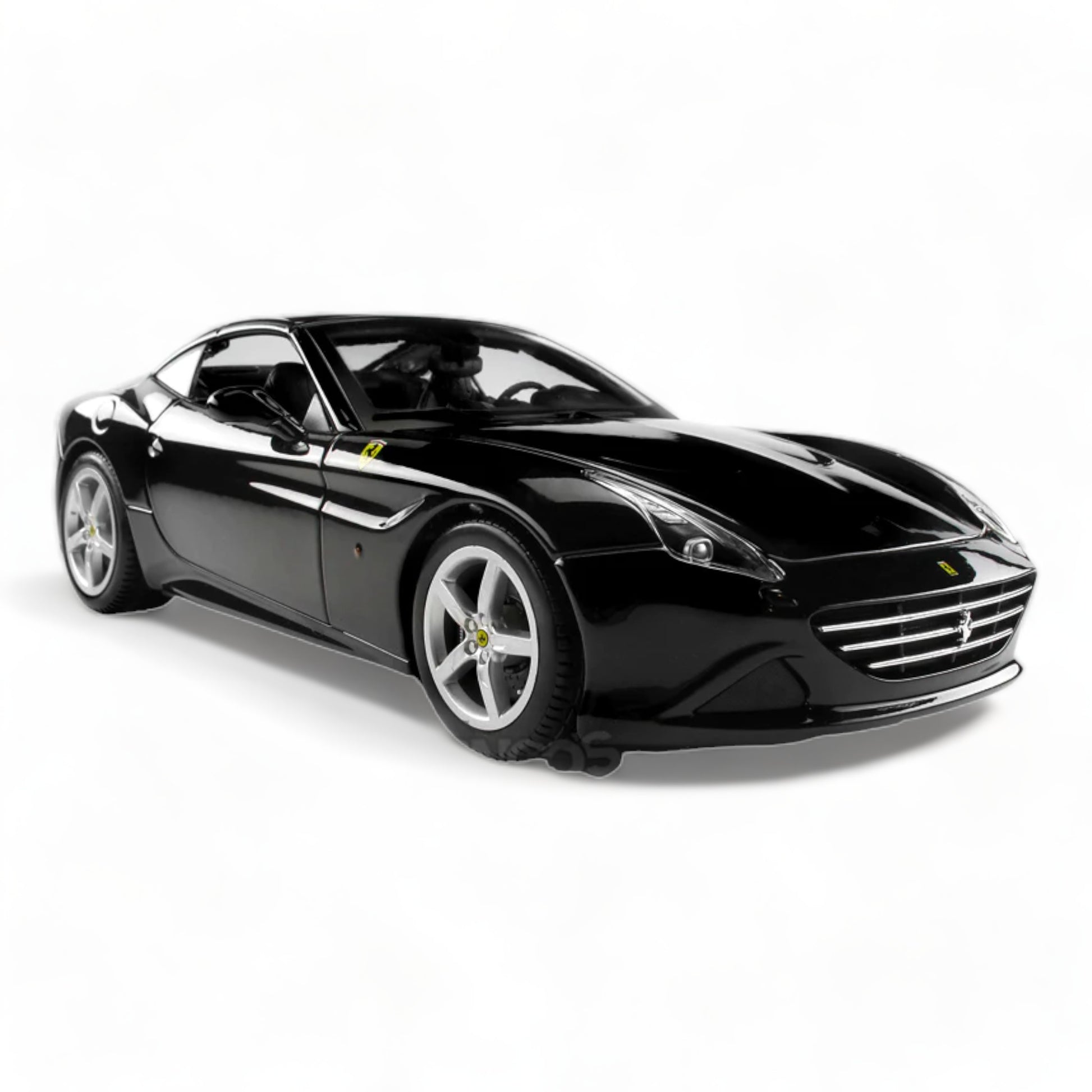 1/18 Diecast Ferrari California T Closed Top Black Bburago Scale Model Car