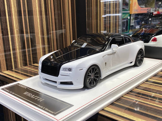 1/18 Resin Model - Davis & Giovanni Rolls-Royce WRAITH NOVITEC Limited Edition (50pcs), White/Metallic Black|Sold in Dturman.com Dubai UAE.