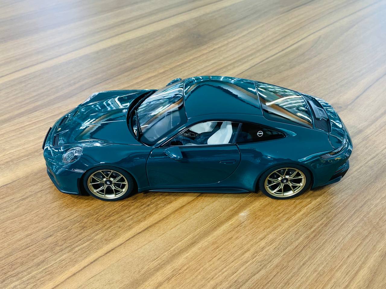 1/18 Diecast Norev Porsche 911 GT3 Touring 2021 in PTS Fjord Green - Limited Edition