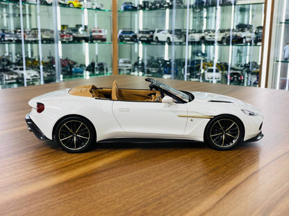 1/18 Resin Top Speed Aston Martin Vanquish Zagato Volante in Escaping White - Limited Edition