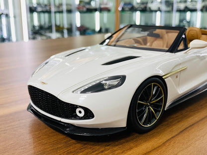 1/18 Resin Top Speed Aston Martin Vanquish Zagato Volante in Escaping White - Limited Edition