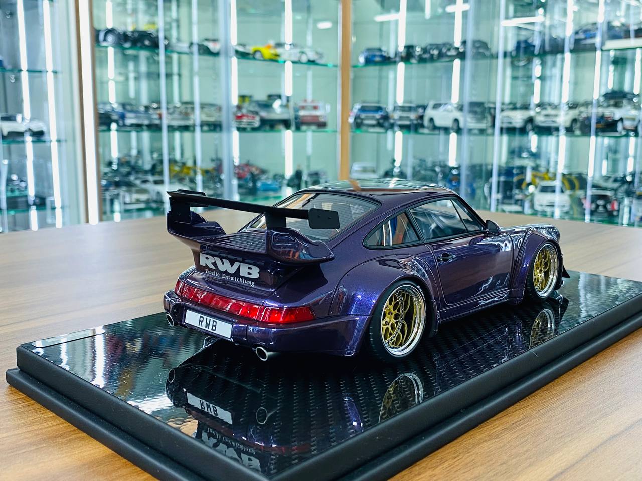 1/18 Resin TGM Model Works Porsche RWB 964 in Metallic Purple - Limited Edition