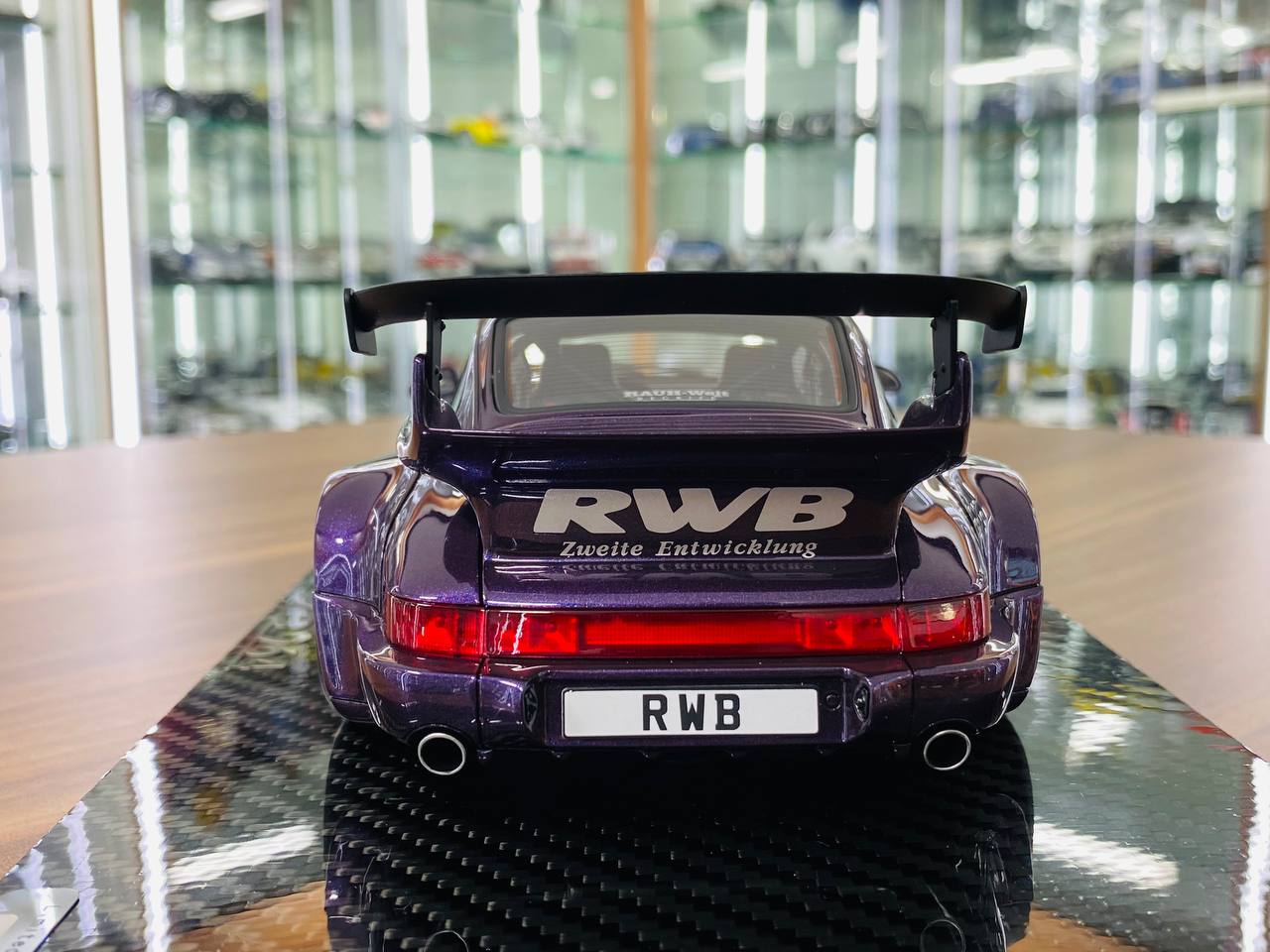 1/18 Resin TGM Model Works Porsche RWB 964 in Metallic Purple - Limited Edition