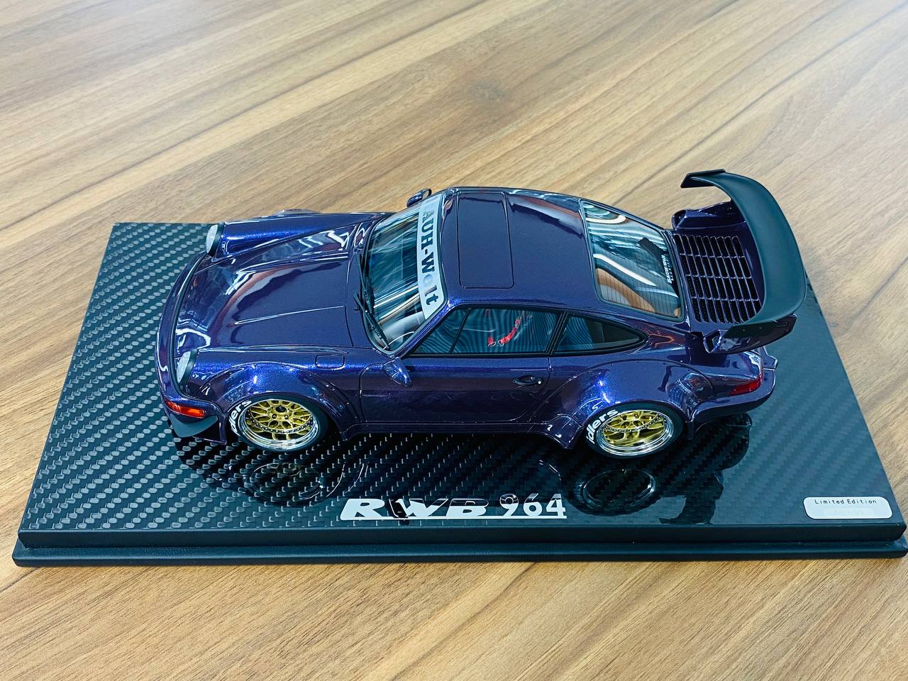 1/18 Resin TGM Model Works Porsche RWB 964 in Metallic Purple - Limited Edition