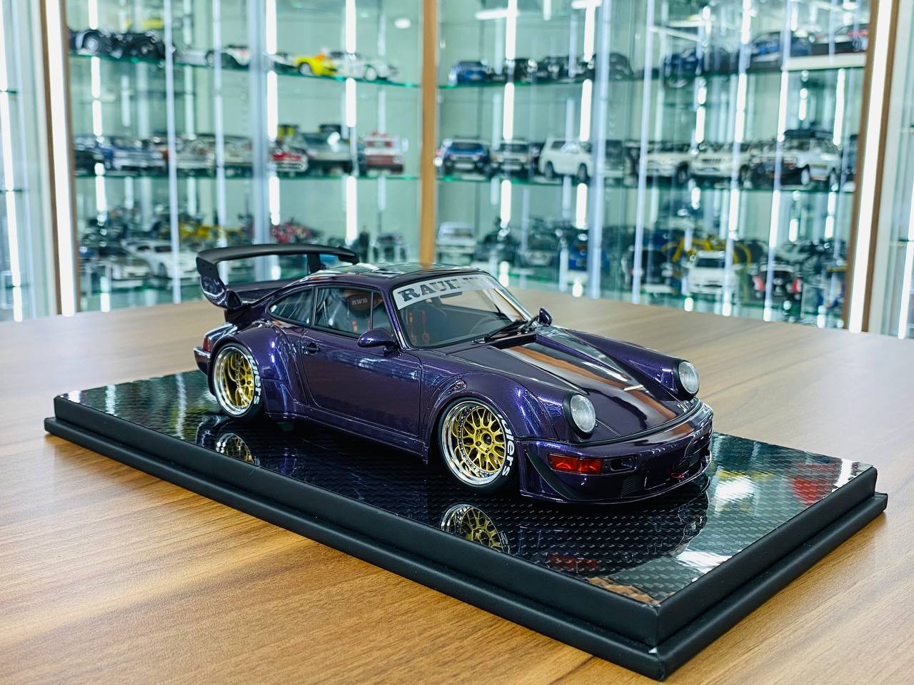 1/18 Resin TGM Model Works Porsche RWB 964 in Metallic Purple - Limited Edition