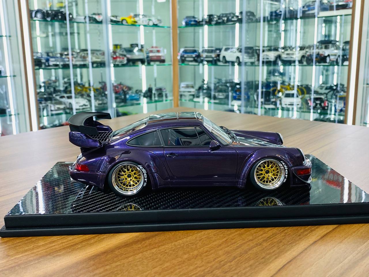 1/18 Resin TGM Model Works Porsche RWB 964 in Metallic Purple - Limited Edition