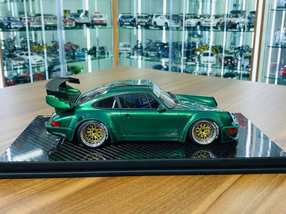 1/18 Resin TGM Model Works Porsche RWB 964 in Metallic Green - Limited Edition