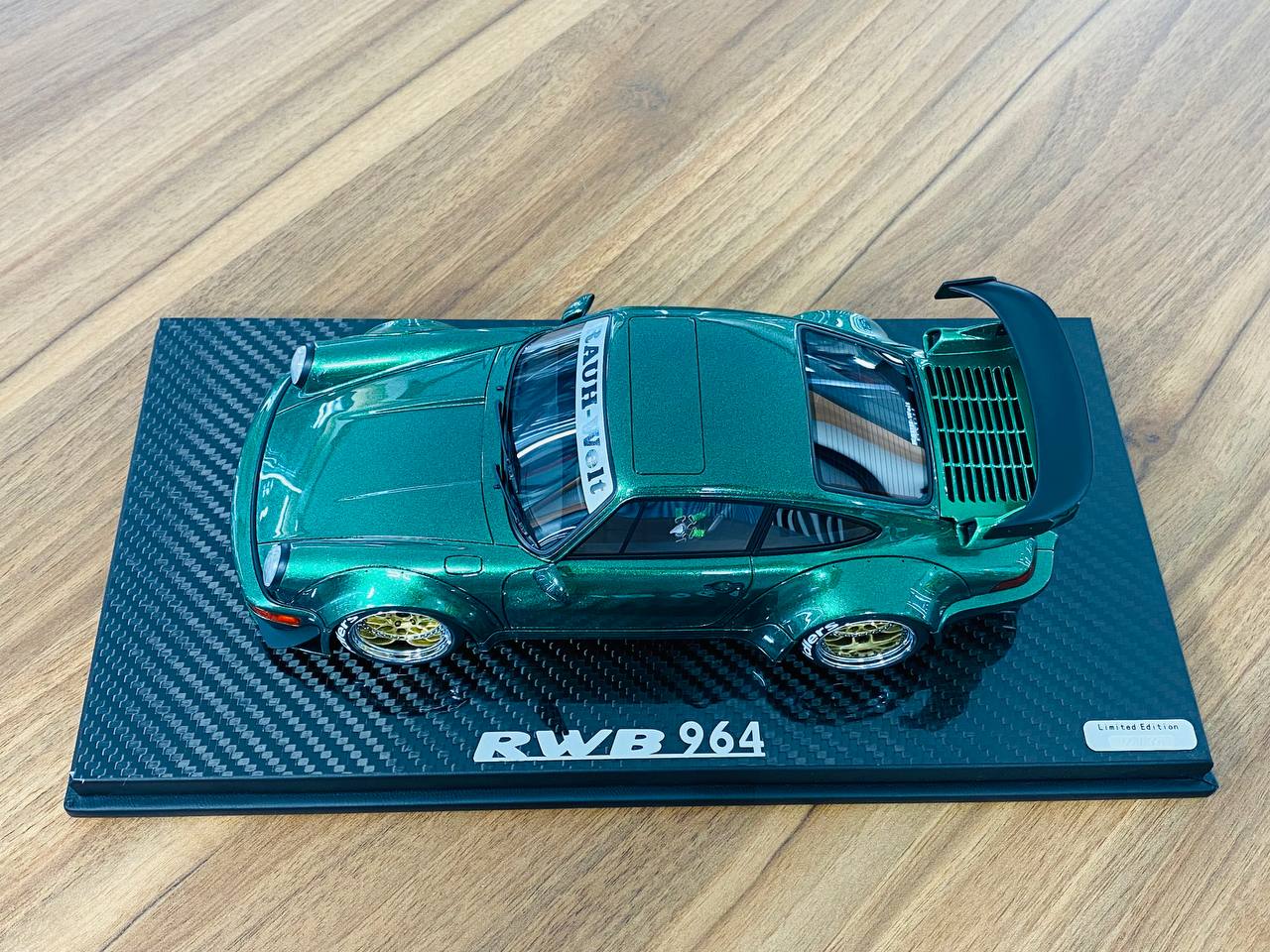 1/18 Resin TGM Model Works Porsche RWB 964 in Metallic Green - Limited Edition