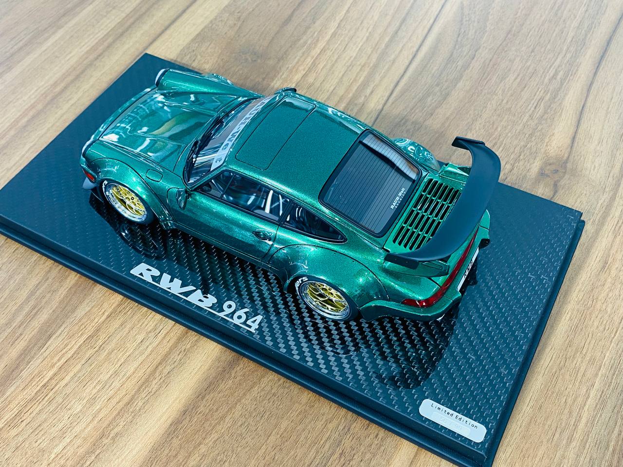 1/18 Resin TGM Model Works Porsche RWB 964 in Metallic Green - Limited Edition