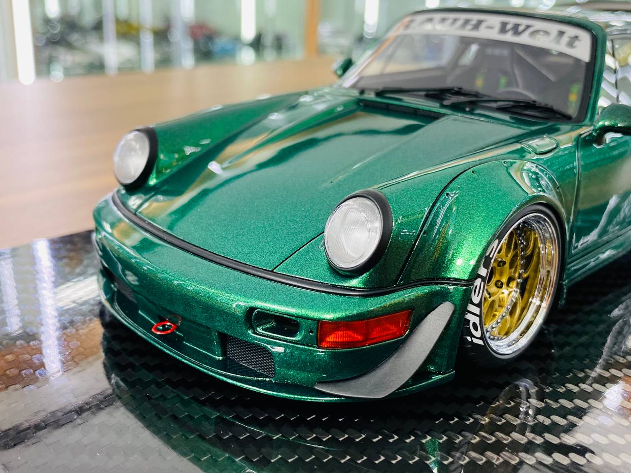 1/18 Resin TGM Model Works Porsche RWB 964 in Metallic Green - Limited Edition