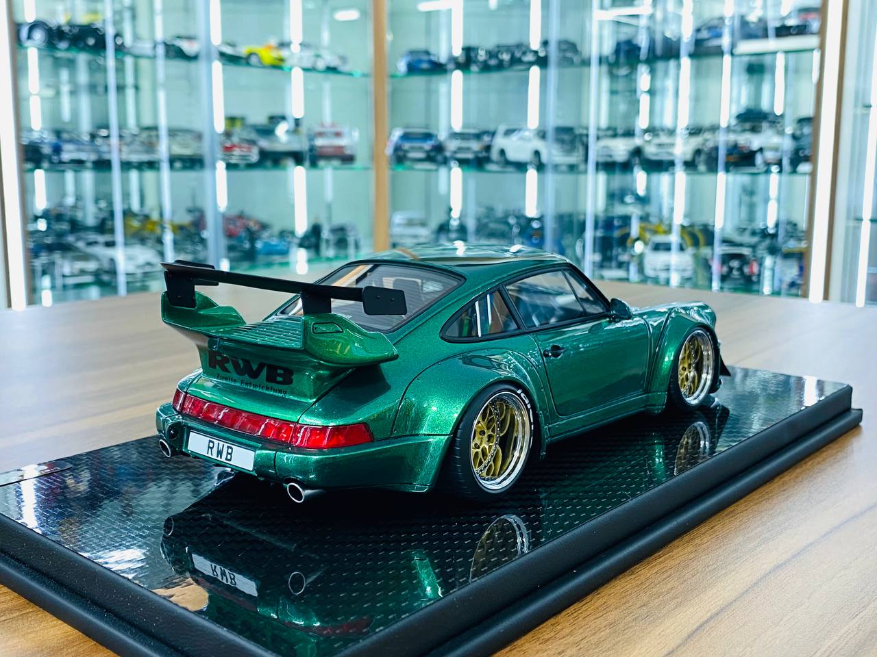 1/18 Resin TGM Model Works Porsche RWB 964 in Metallic Green - Limited Edition