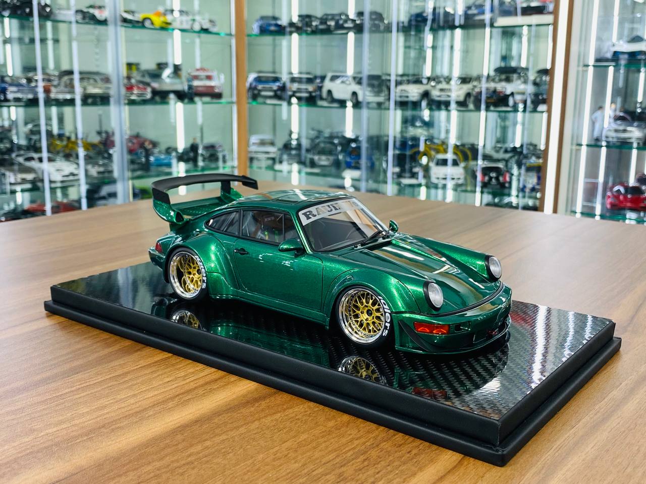 1/18 Resin TGM Model Works Porsche RWB 964 in Metallic Green - Limited Edition