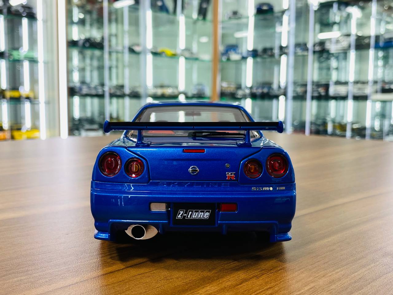 1/18 Diecast Model AutoArt Nissan Skyline GT-R (R34) Nismo Z-Tune 2005 - Bayside Blue