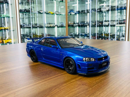 1/18 Diecast Model AutoArt Nissan Skyline GT-R (R34) Nismo Z-Tune 2005 - Bayside Blue