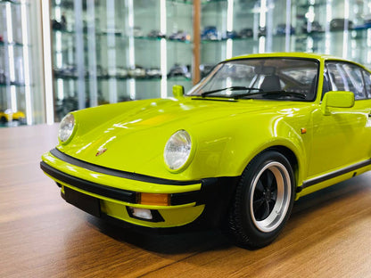 Minichamps Porsche 911 Turbo (1977) – 1/12 Diecast Model, Light Green