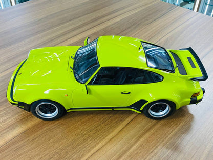 Minichamps Porsche 911 Turbo (1977) – 1/12 Diecast Model, Light Green