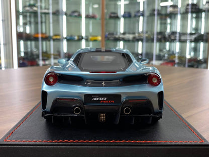 1:18 Resin Model - Ferrari 488 Pista by Dino in Ice Blue