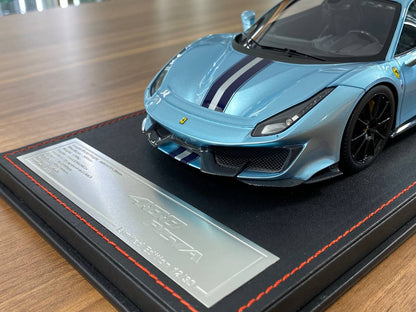 1:18 Resin Model - Ferrari 488 Pista by Dino in Ice Blue