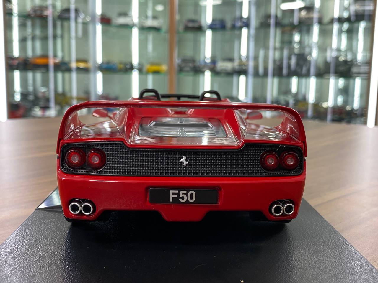 1:18 Diecast – KK Scale Ferrari F50 in Red with Silver Wheels