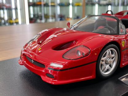 1:18 Diecast – KK Scale Ferrari F50 in Red with Silver Wheels