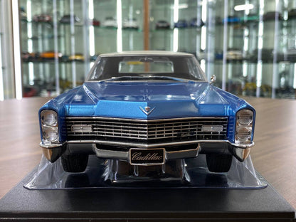 1/18 Diecast Metal Cadillac DeVille 1967 by KKScale in Blue