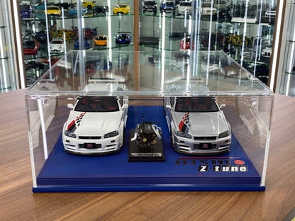 1/18 Acrylic Display Case Blue Leather Base [NISMO Z-tune Custom Print]