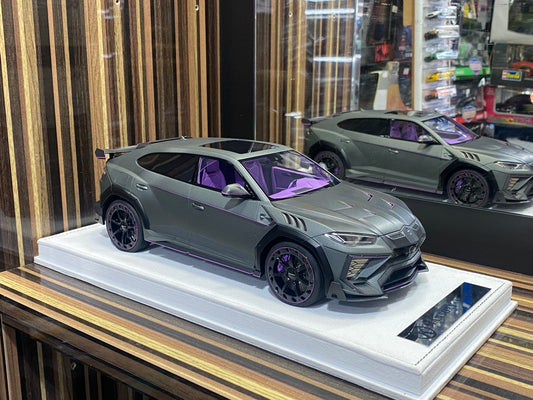 1/18 Diecast Lamborghini Mansory Urus Venatus - Grey Matt Purple Model Car|Sold in Dturman.com Dubai UAE.