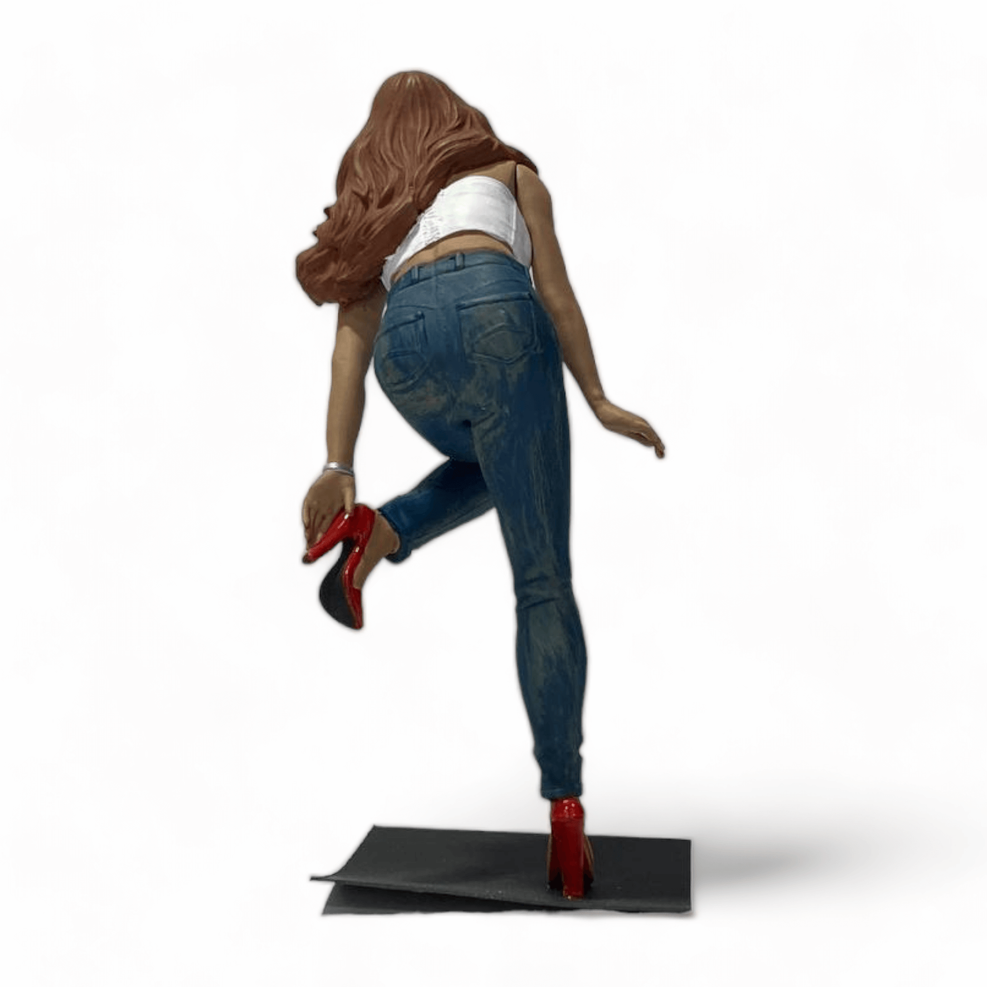 Scale Figure Girl in Red Shoes by SF 1/18 SF-118205|Sold in Dturman.com Dubai UAE.