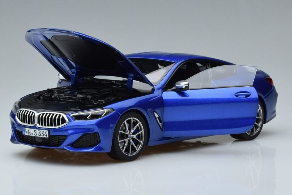 1/18 Diecast BMW M 850I Blue Norev Scale Model Car