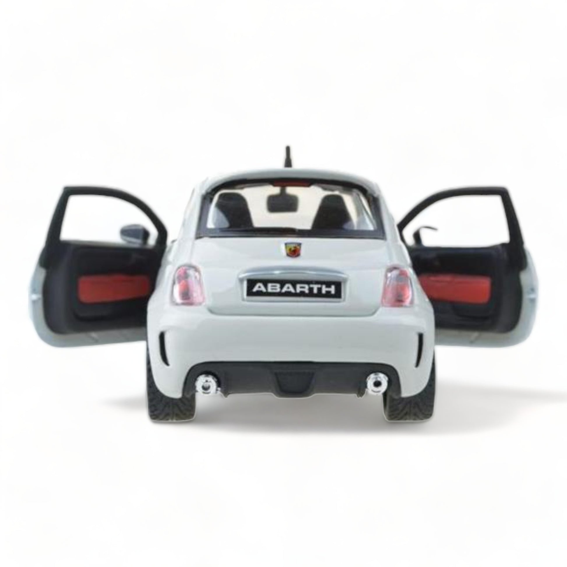 1/18 Diecast Abarth 500 White Bburago Scale Model Car|Sold in Dturman.com Dubai UAE.