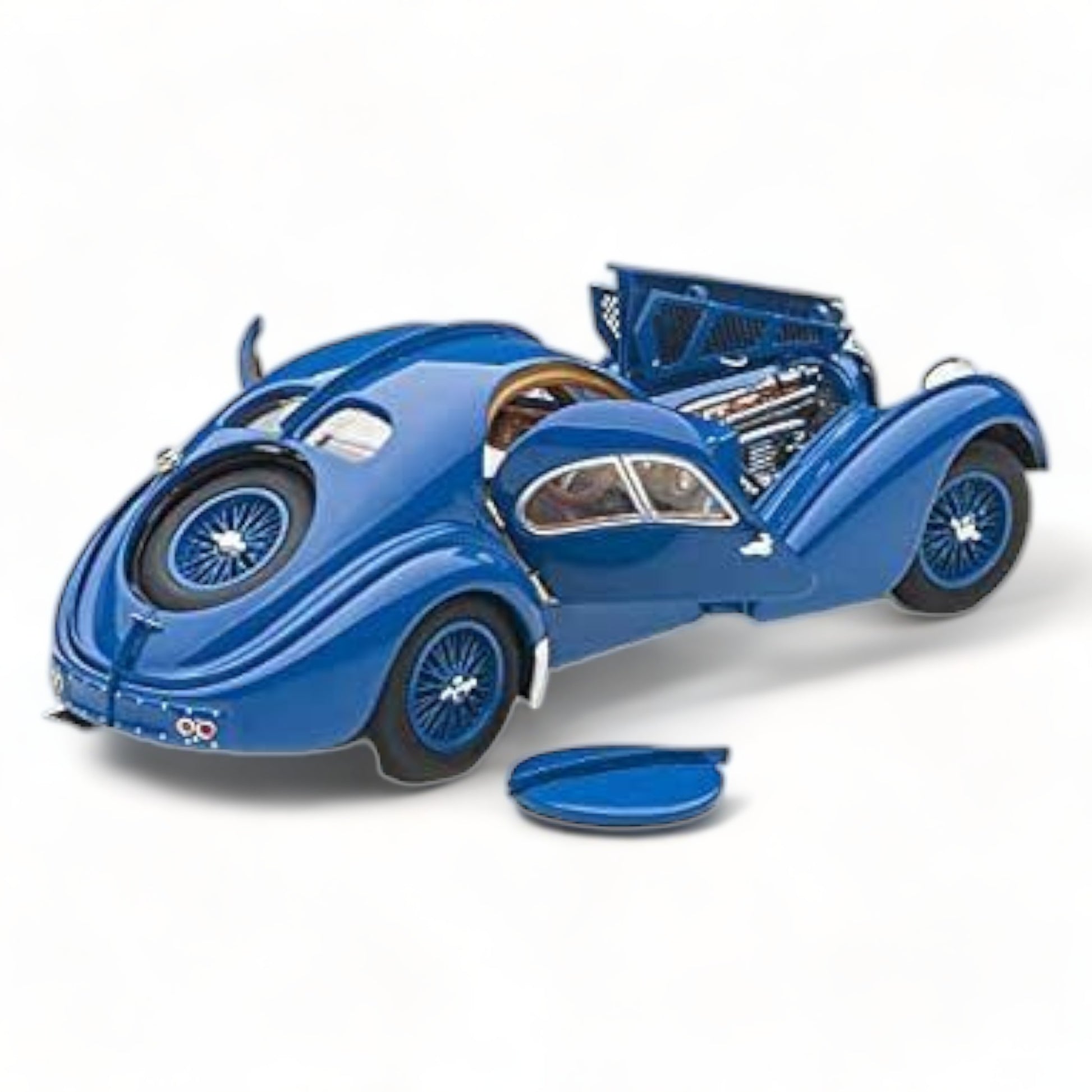 1/43 Diecast Bugatti Type 57SC Atlantic Blue AutoArt Scale Model Car