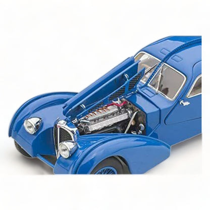 1/43 Diecast Bugatti Type 57SC Atlantic Blue AutoArt Scale Model Car