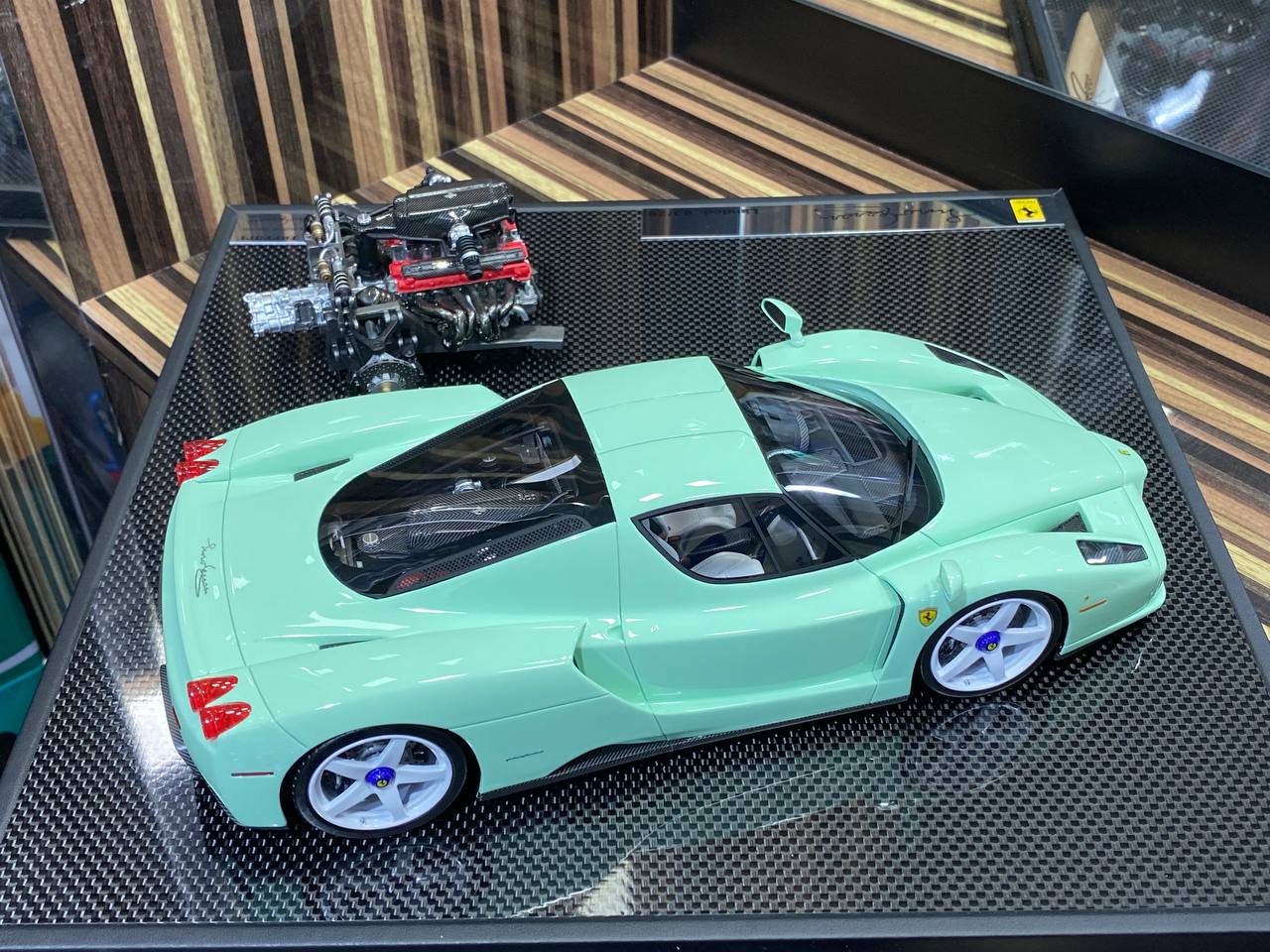 1/18 General Models Resin Model - Ferrari Enzo With Engine in Stunning Green|Sold in Dturman.com Dubai UAE.