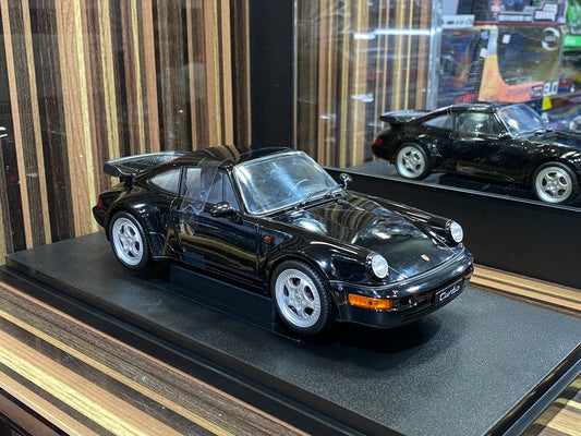 1/18 Welly Metal Diecast - Porsche 964 Turbo in Sleek Black|Sold in Dturman.com Dubai UAE.